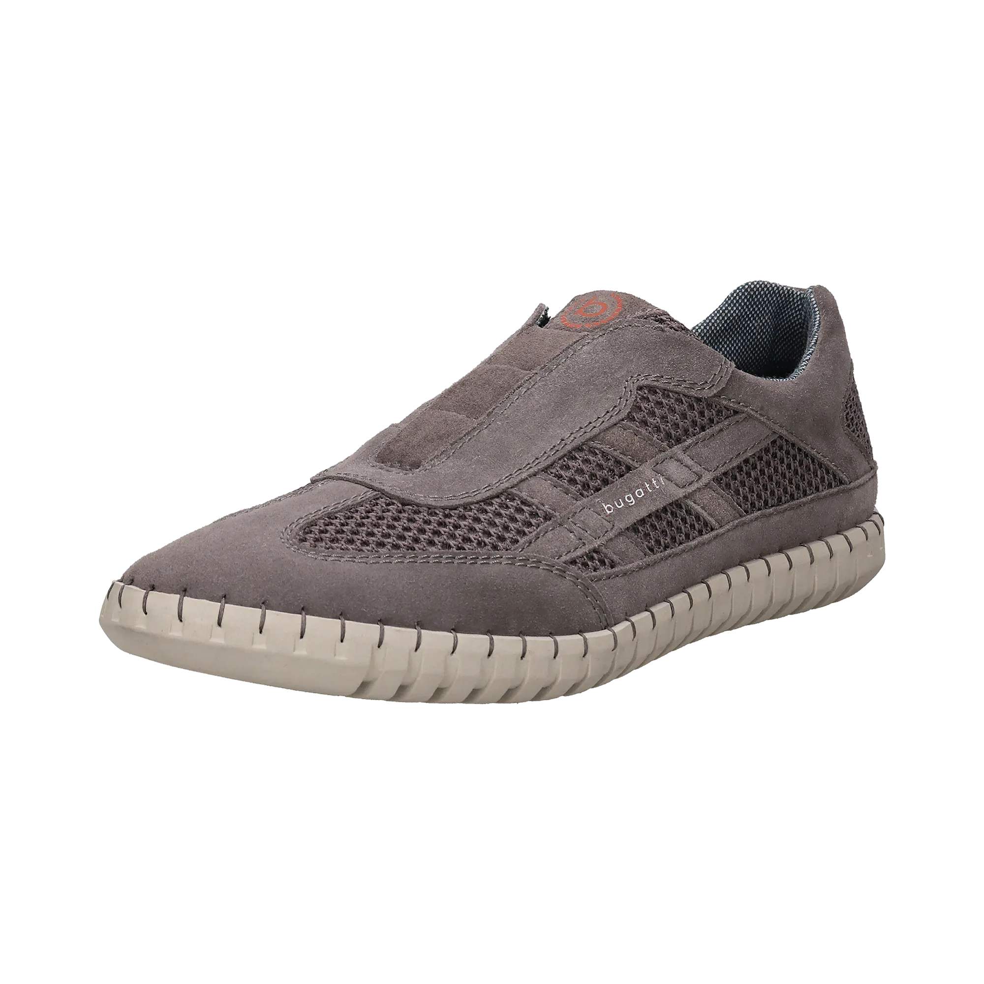 Leder Slip on grau