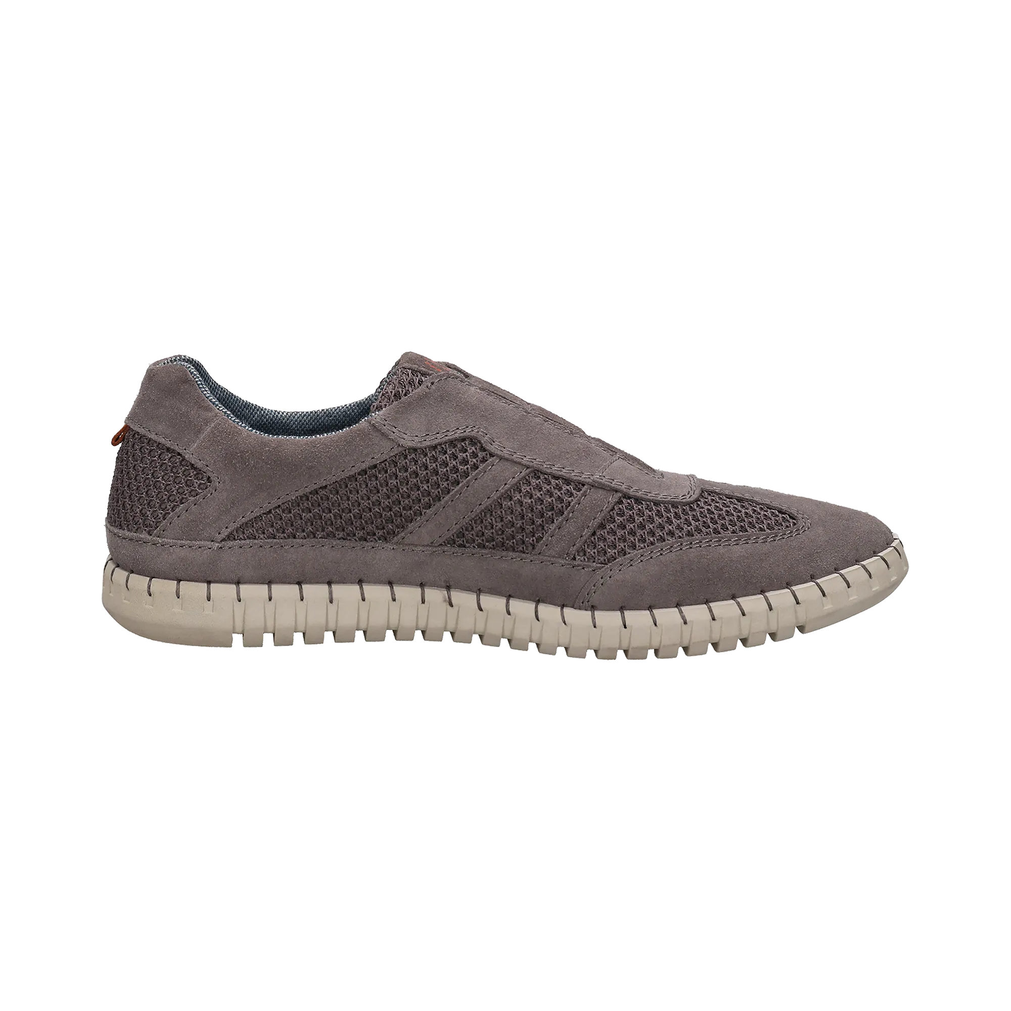 Leder Slip on grau