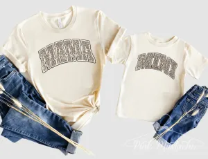 Leopard Mama Mini Tees /Mommy and Me Matching Tee/ Youth and Adult Sizing Available