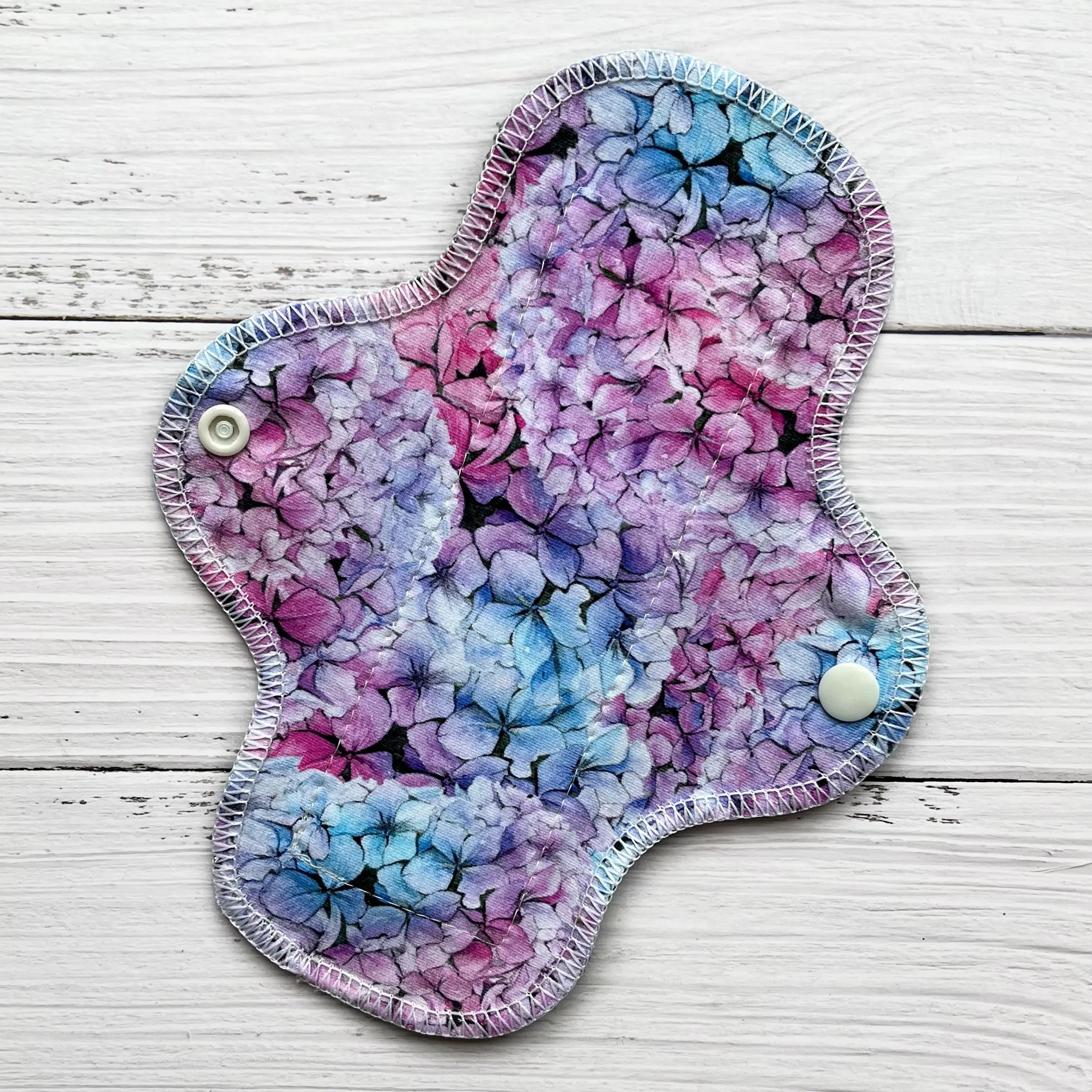 Light Absorbency Reusable Pads: Hydrangea