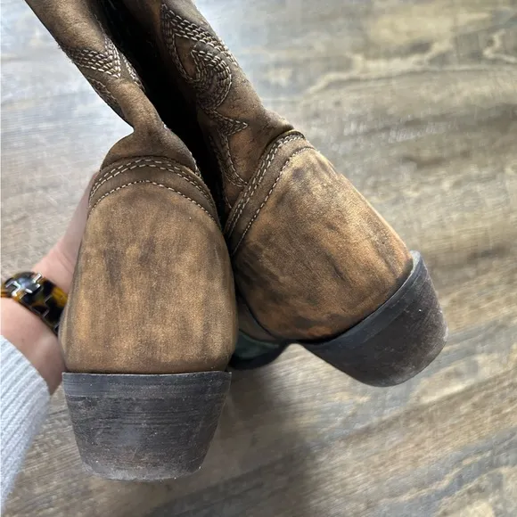 LIL ‘DURANGO Big Overlay Western Boots Big Kid Size 6 or Woman’s Size 8