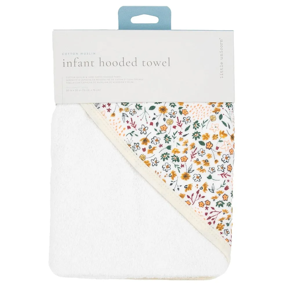Little Unicorn Infant Hooded Towel (Pressed Petals)
