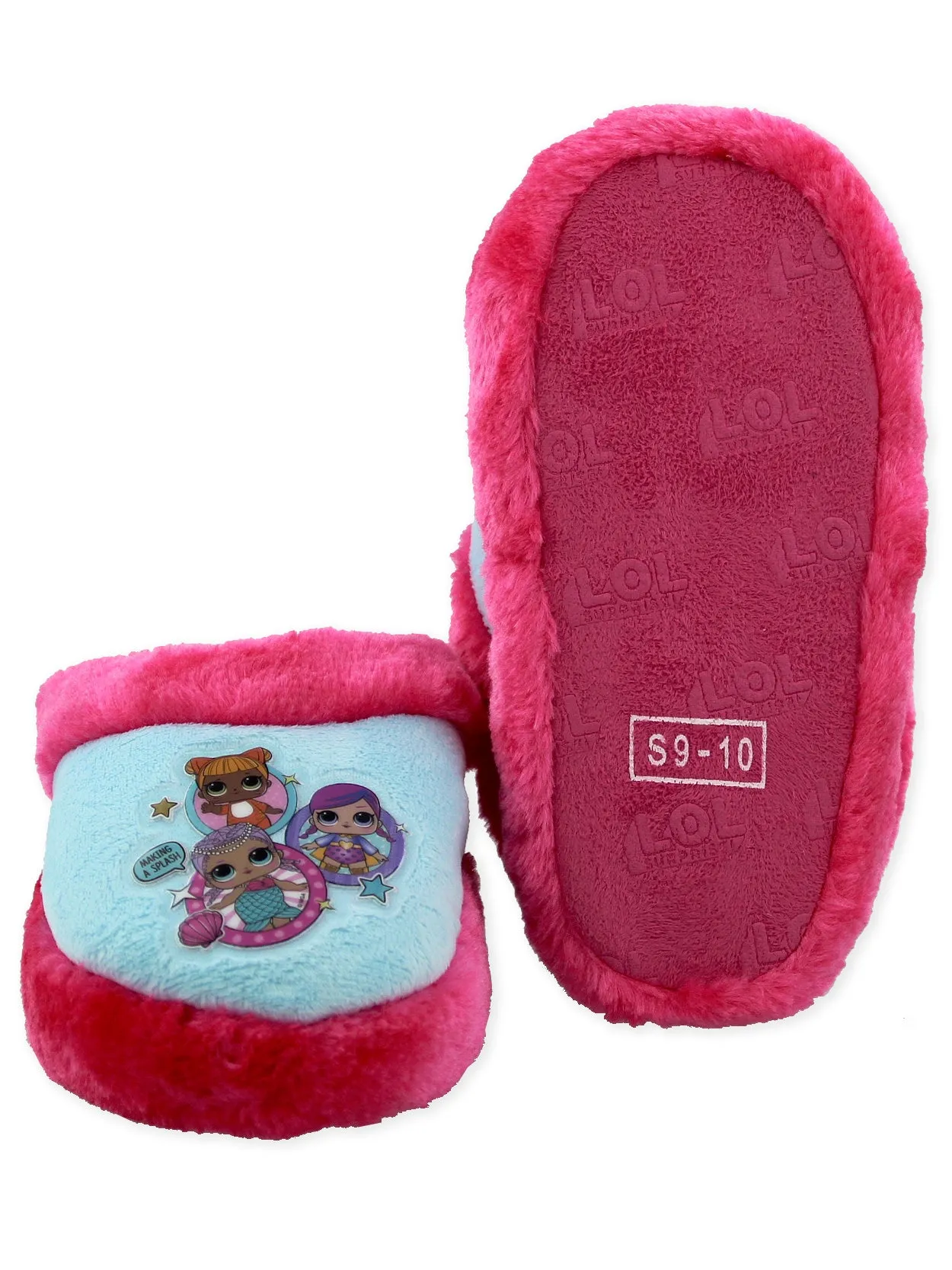 L.O.L. Surprise! Plush Scuff Slippers with Faux Fur