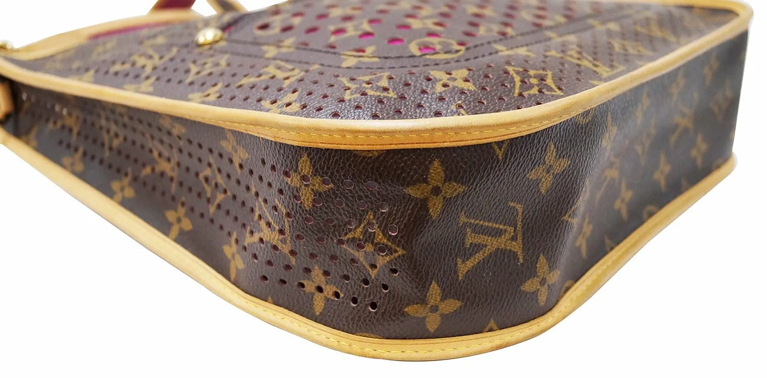 LOUIS VUITTON Monogram Perforated Musette Fuchsia Bag Limited Edition