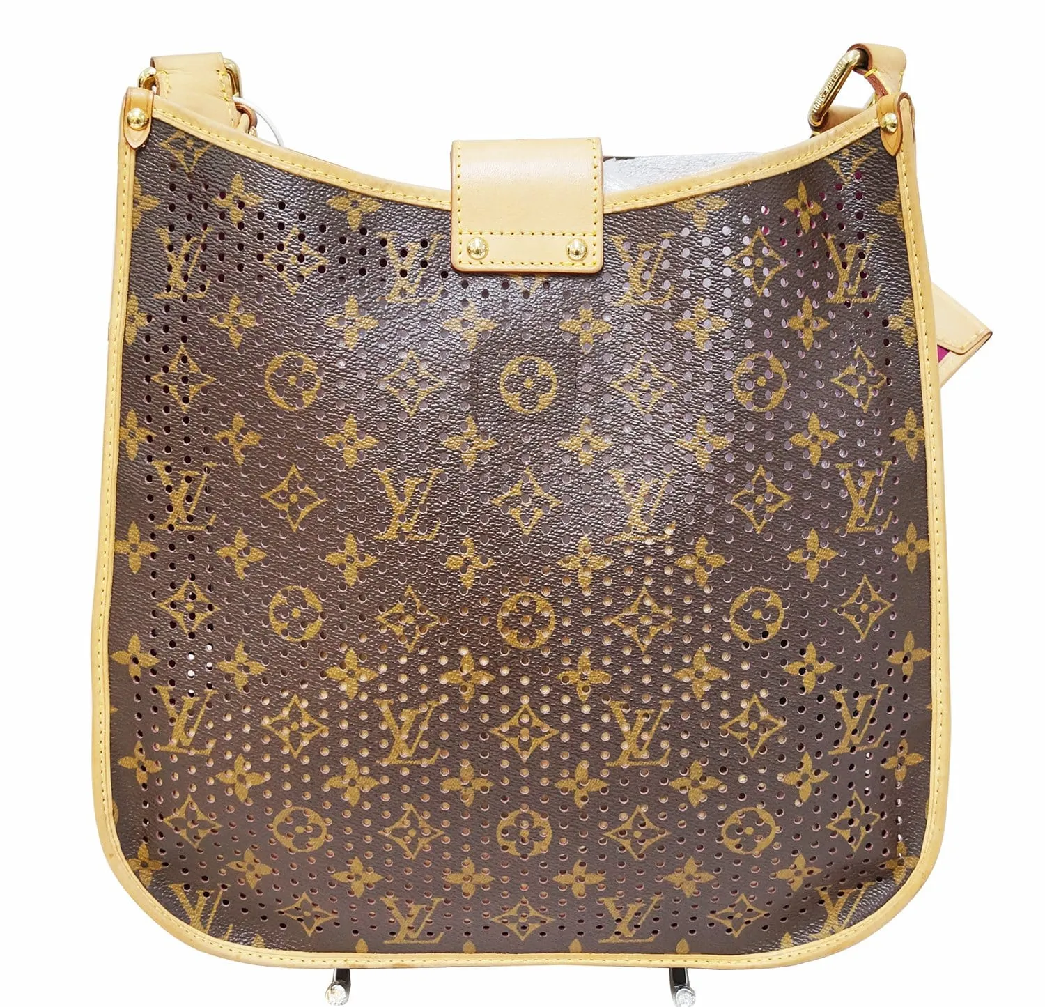 LOUIS VUITTON Monogram Perforated Musette Fuchsia Bag Limited Edition