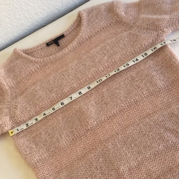 Maje pink mohair Crew neck Sweater