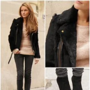 Maje pink mohair Crew neck Sweater