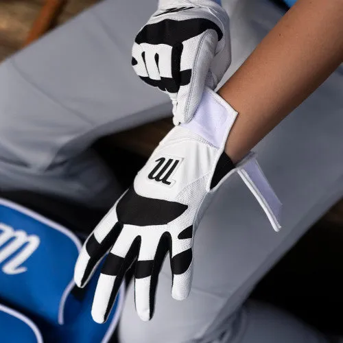 Marucci Signature Youth Batting Glove - White