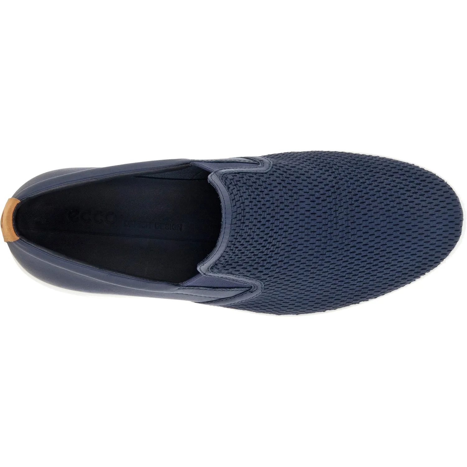 Men's Ecco Soft 7 Slip On 2.0 Marine/Lion Leather