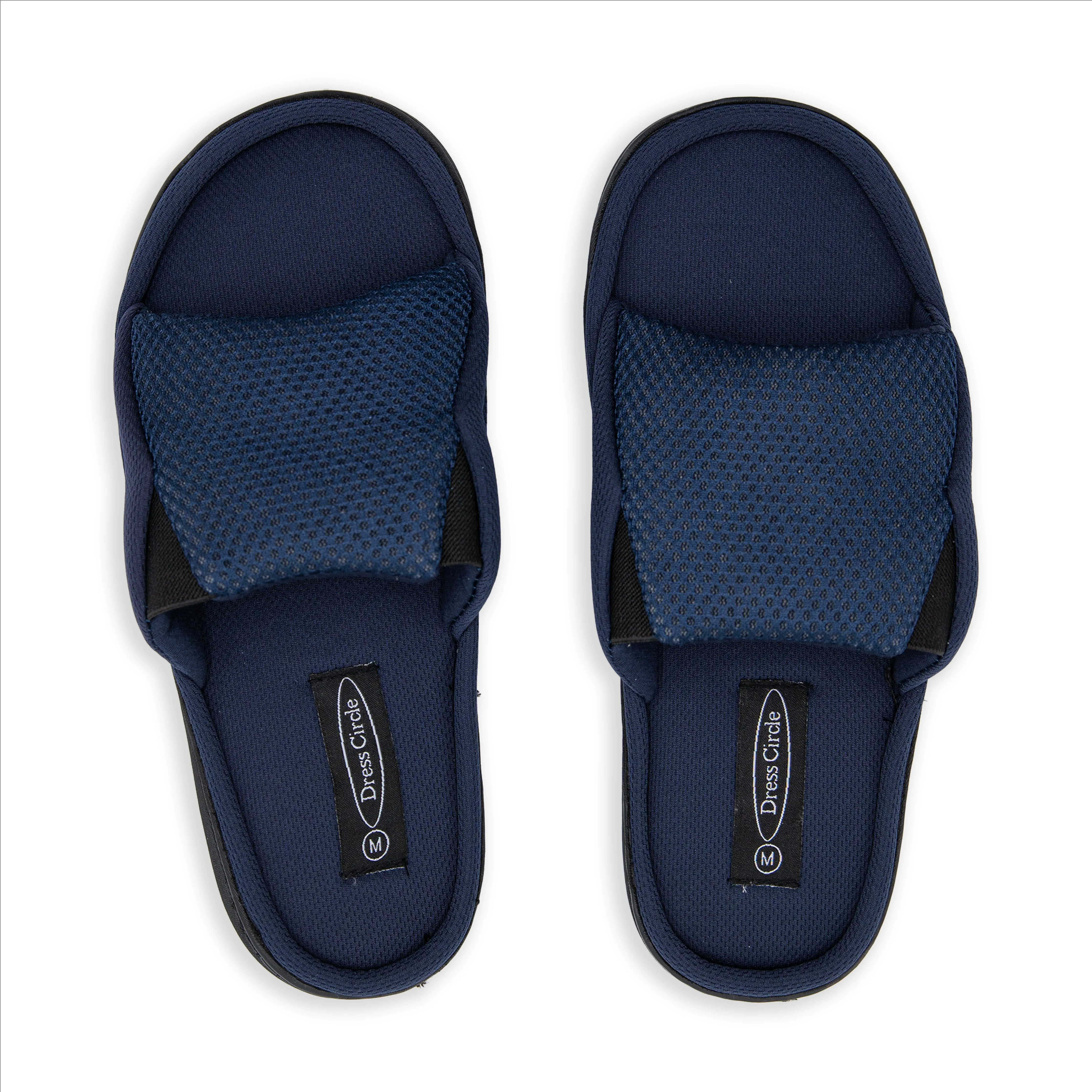 Men’s Open Toe Mesh Scuff Slippers