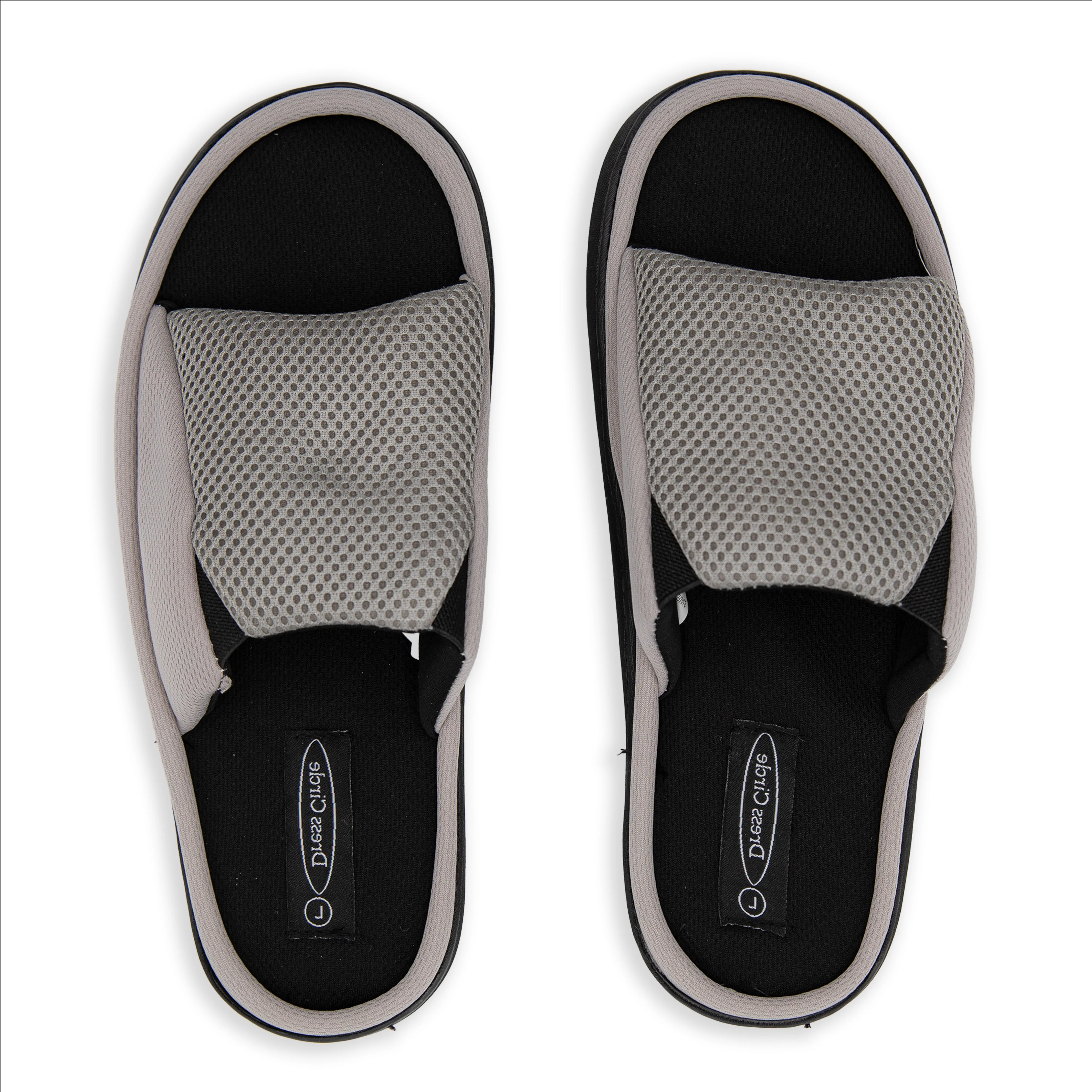Men’s Open Toe Mesh Scuff Slippers