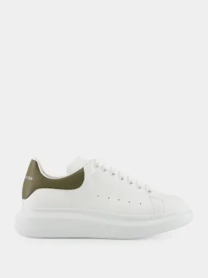 Men's White and Khaki Oversized Sneakers