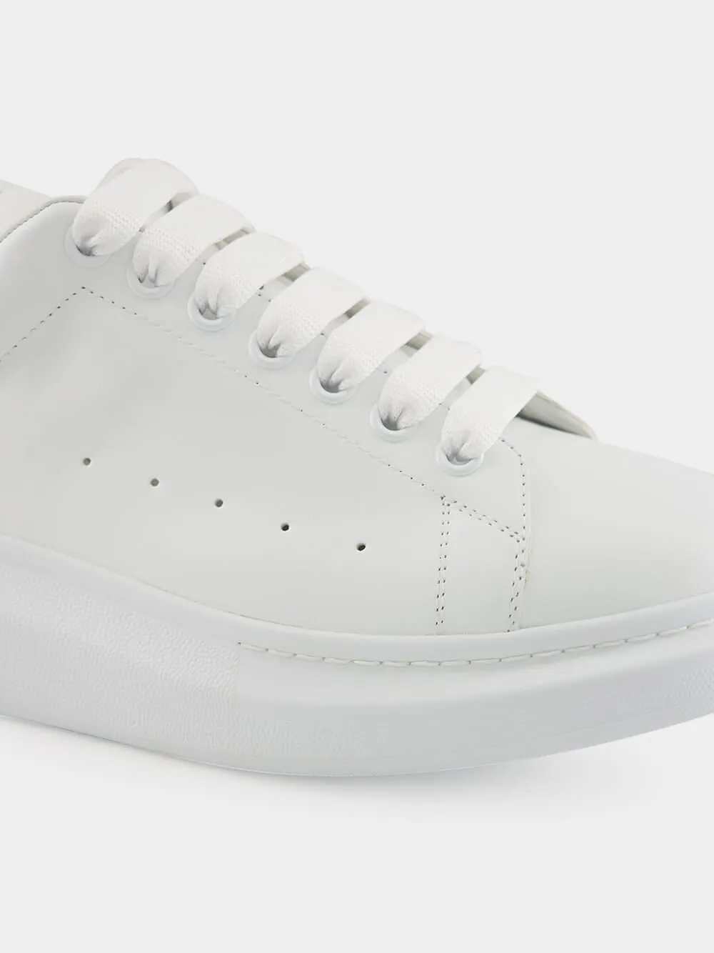 Men's White and Khaki Oversized Sneakers