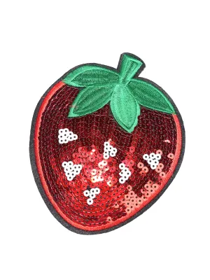 Motif Sequin Strawberry