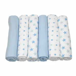 Muslin Squares 70x70cm 6pk