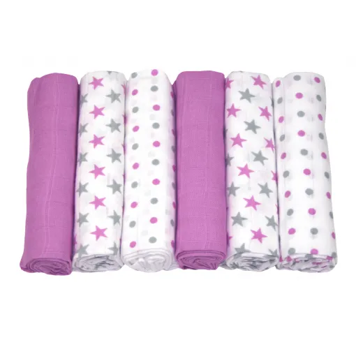 Muslin Squares 70x70cm 6pk