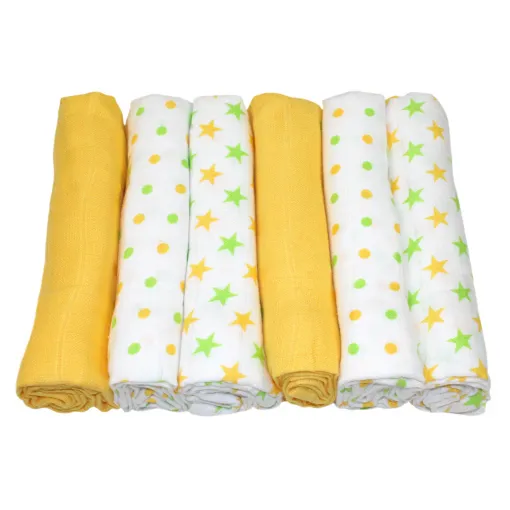Muslin Squares 70x70cm 6pk