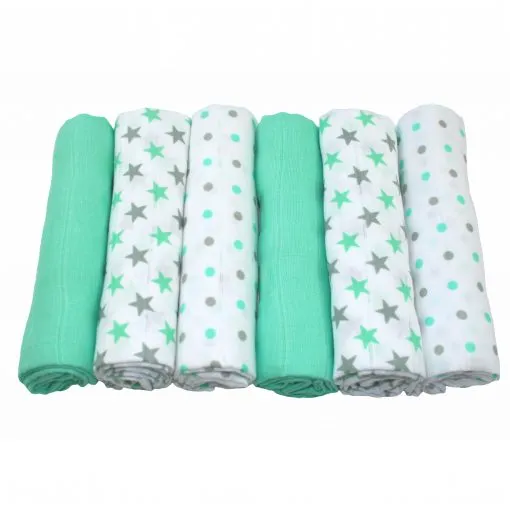 Muslin Squares 70x70cm 6pk