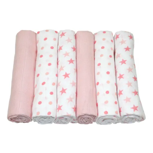 Muslin Squares 70x70cm 6pk