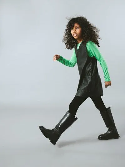 NAME IT| Kid Girl Leather Dress