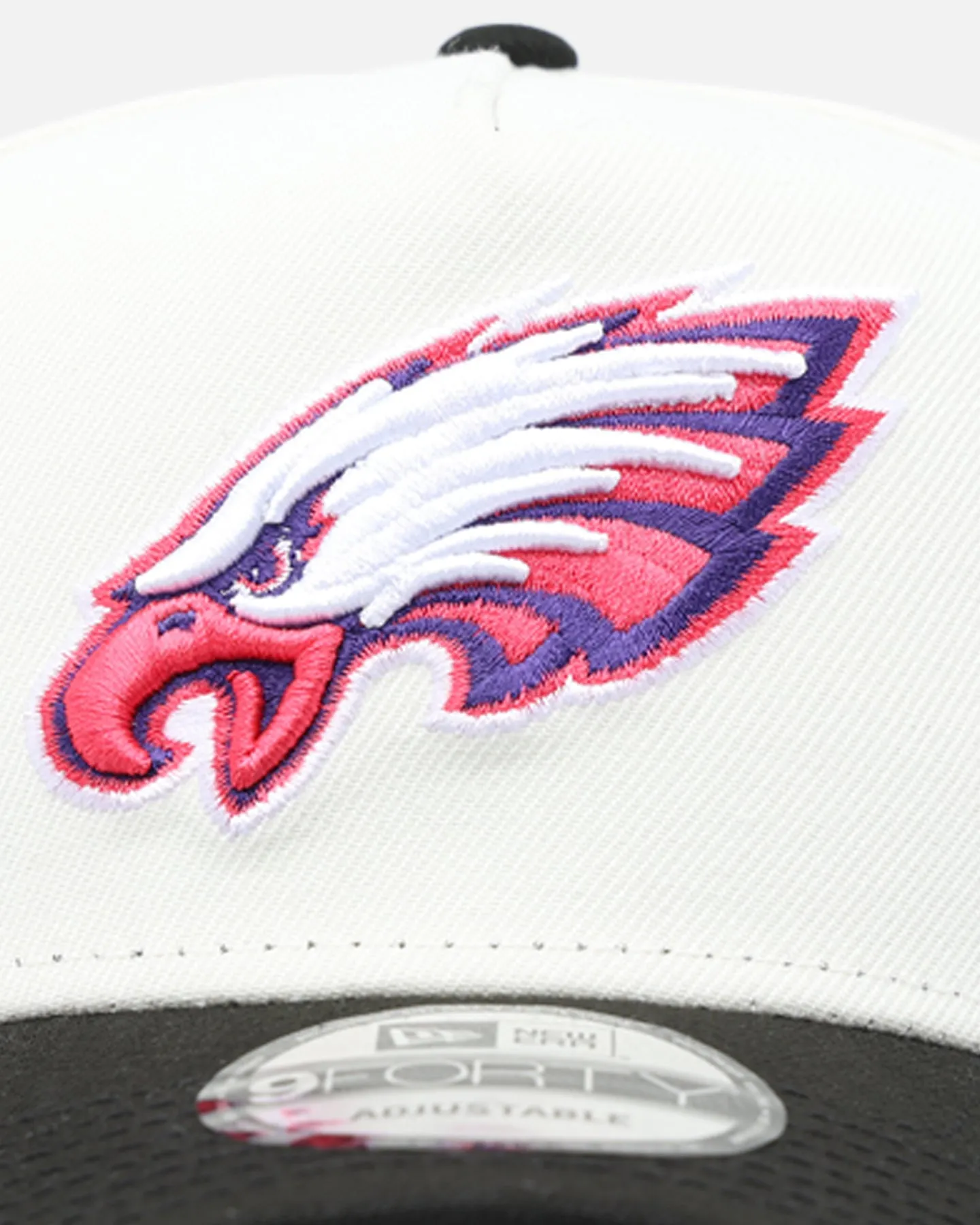 New Era Philadelphia Eagles 'Neon Nights' 9FORTY Snapback Chrome/Black