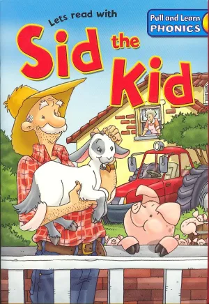 NEW Let's Read With Sid the Kid Paperback w/ Back Hardboard & Pull and Learn Phonics