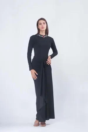NOIR draped dress
