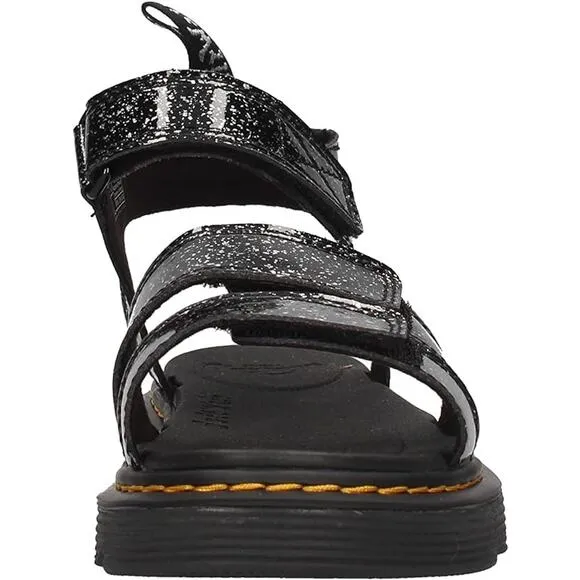 NWT! Dr. Martens Klaire Kid ) Black Cosmic Glitter 11 UK (US 12 Little Kid) M