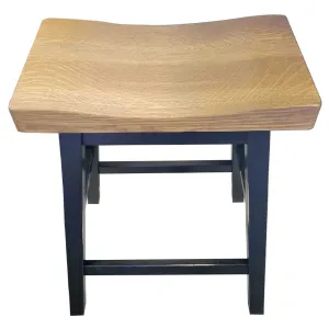 Oak Backless Bar Stool