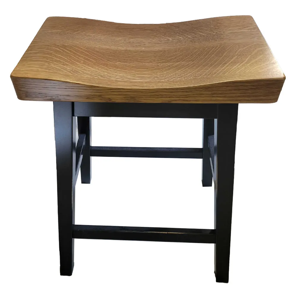 Oak Backless Bar Stool