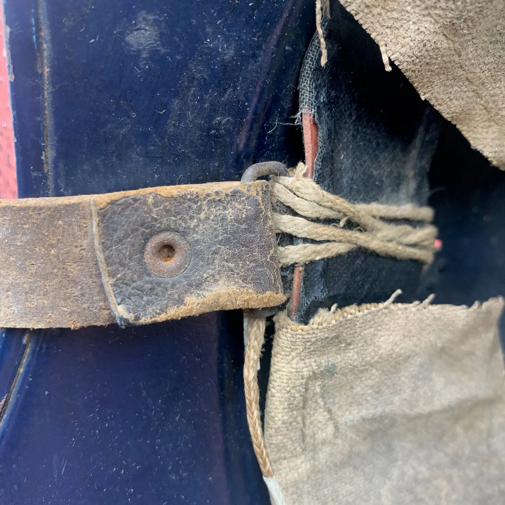 Original WW2 German Civil Defence Luftschutz Helmet - Complete with Liner & Chinstrap