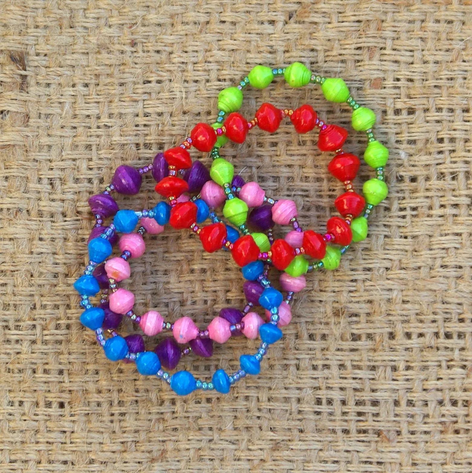 Paper Bead Bracelet - child