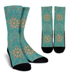 Peace of Mind Mandala socks
