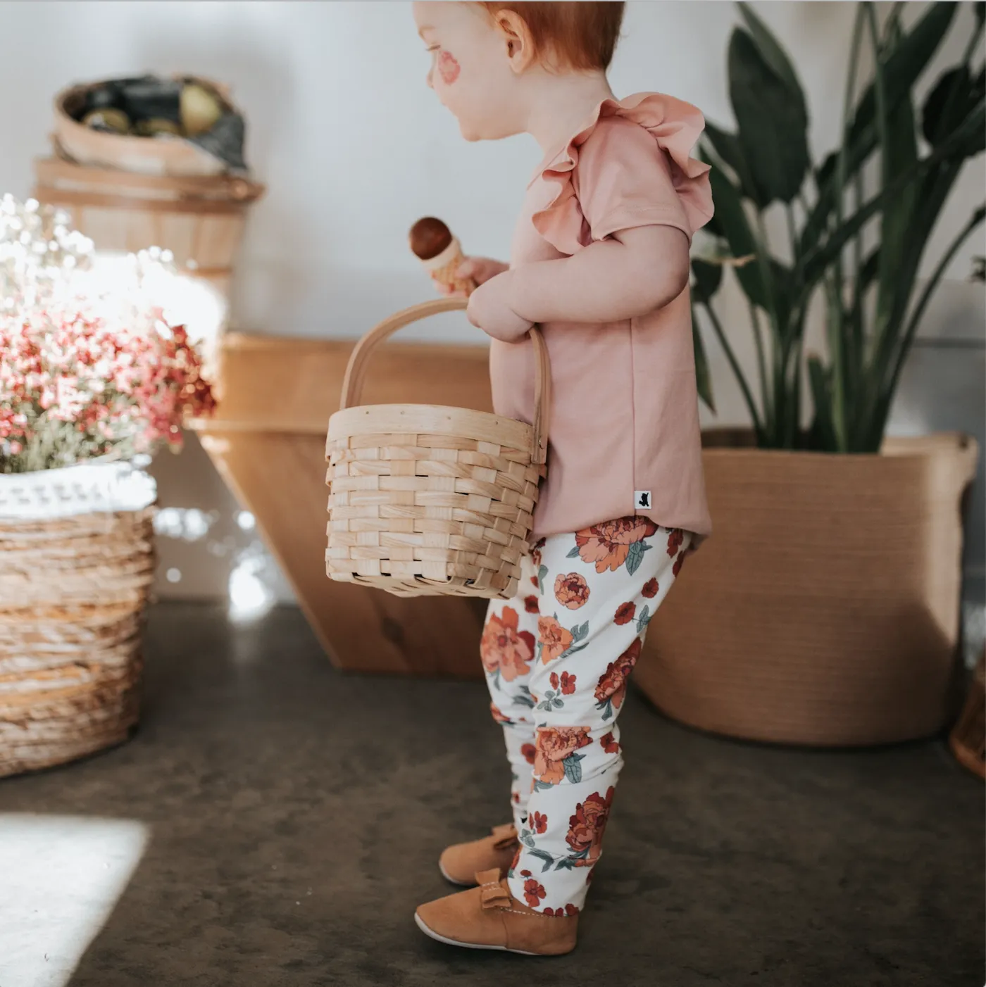 PEONY / FLORAL PRINT LEGGINGS
