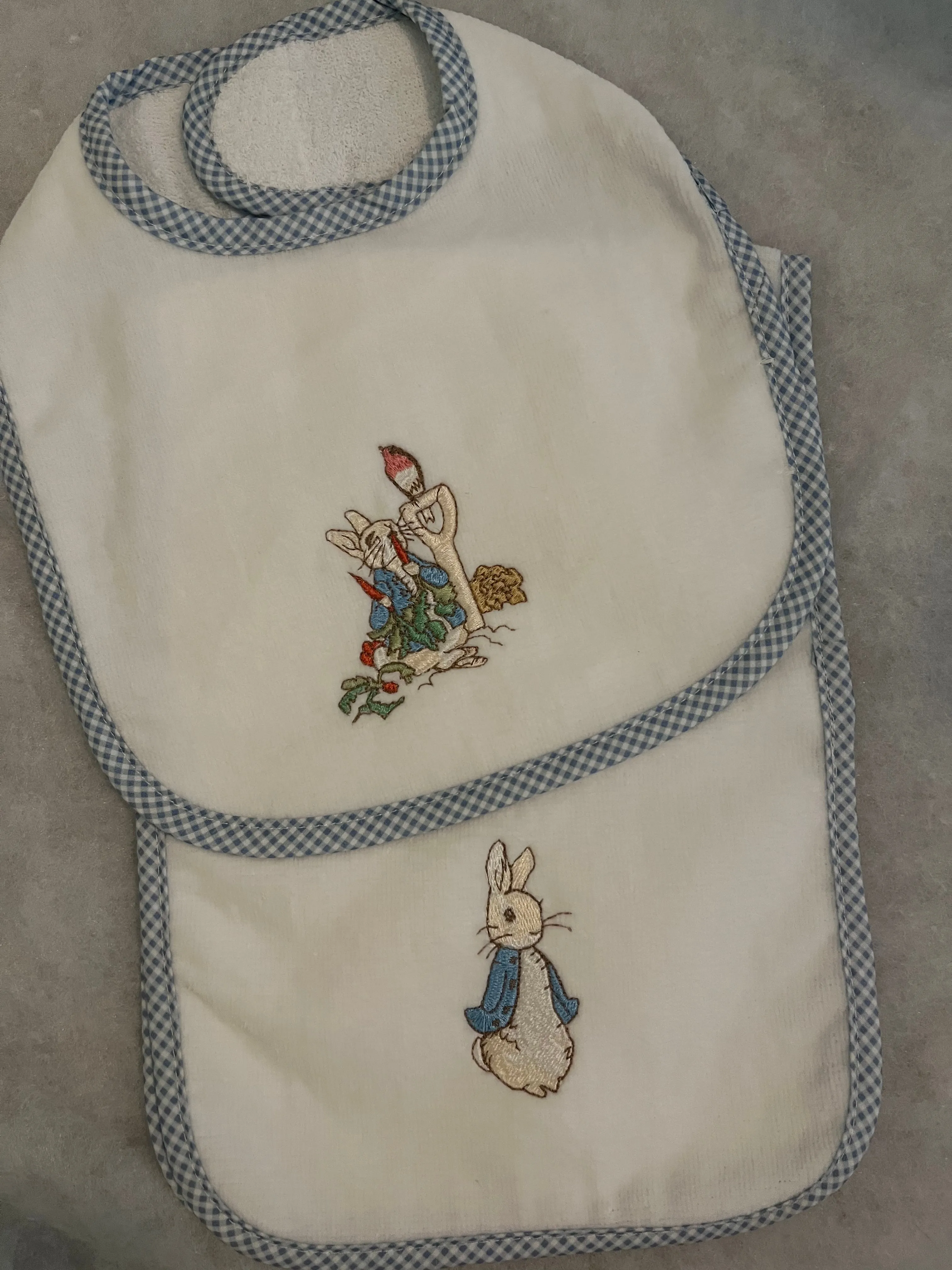 Peter Rabbit Bib & Burp Set - Blue
