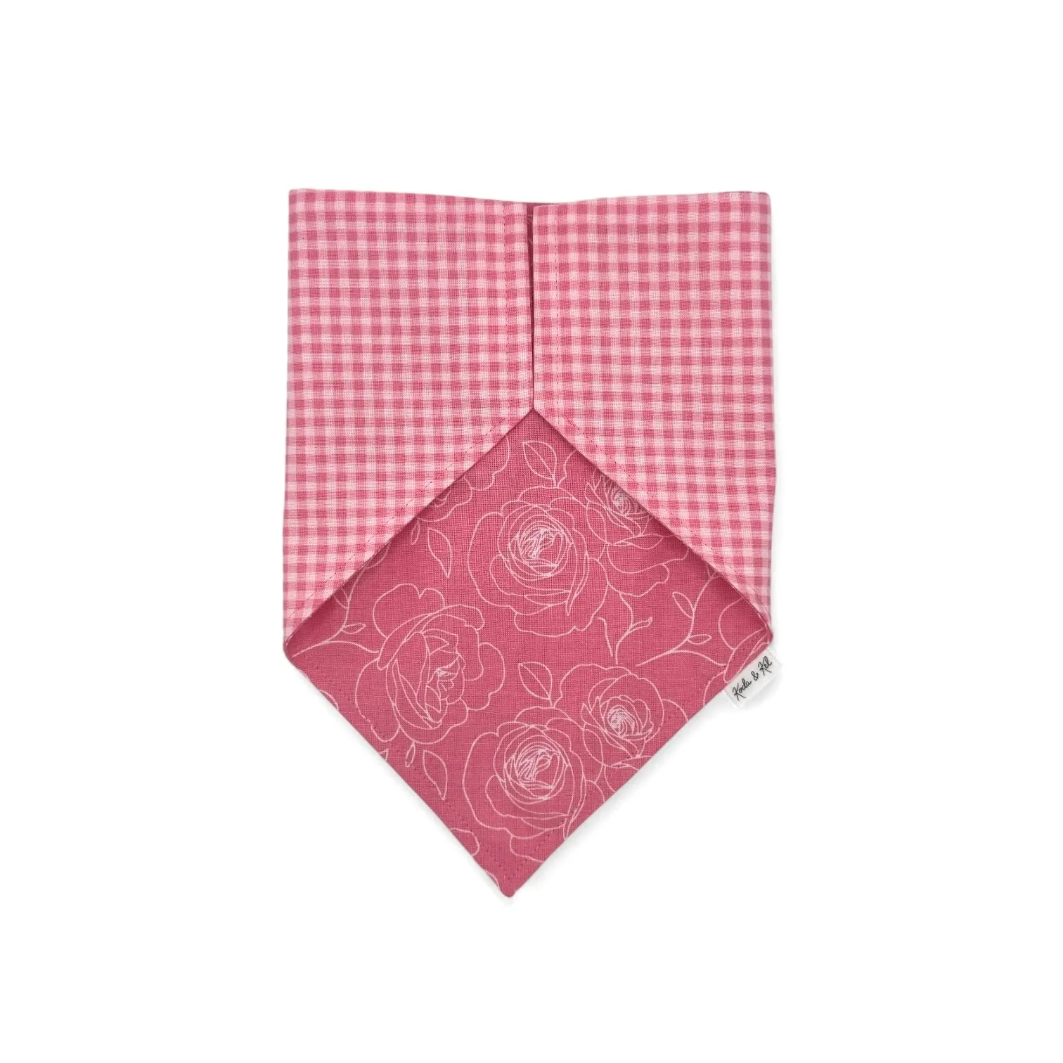 Pink Peony Slip On Bandana