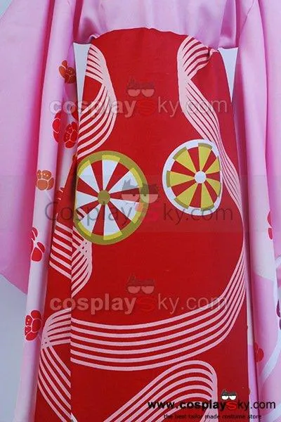Puella Magi Madoka Magica Tomoe Mami Maiko Kimono Costume Cosplay