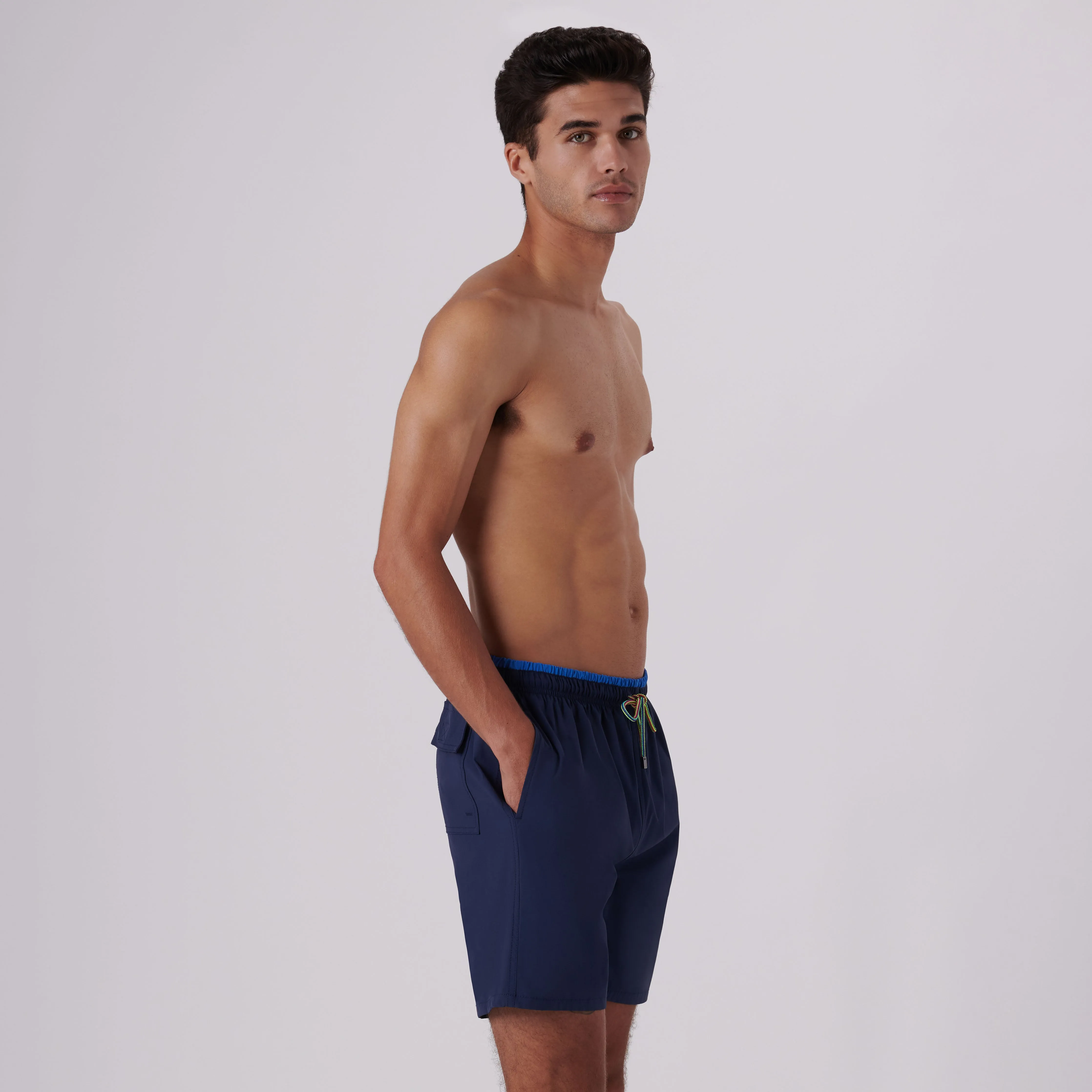 Quinn Solid Swim Trunks