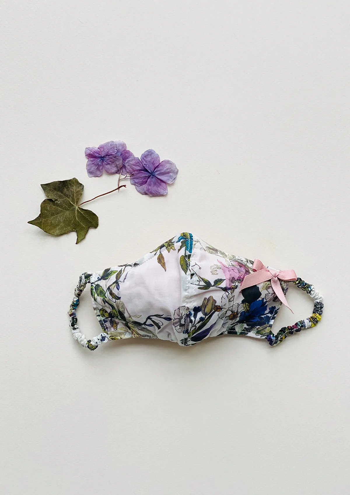 "Be Safe. Be Kind" Printed Heirloom Mask, Adjustable - Lavender Wildflower