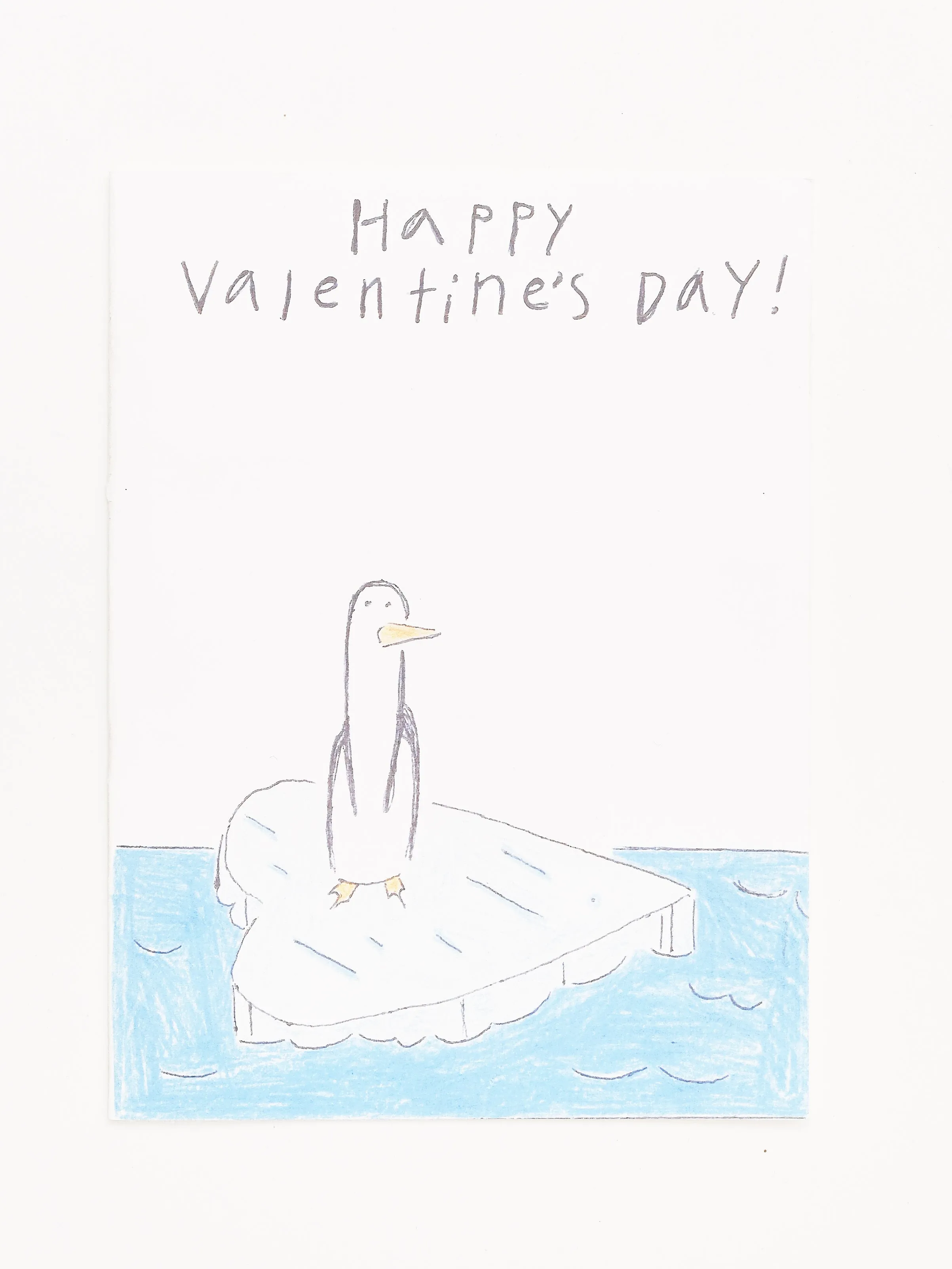 "Penguin" Valentine's Day Card