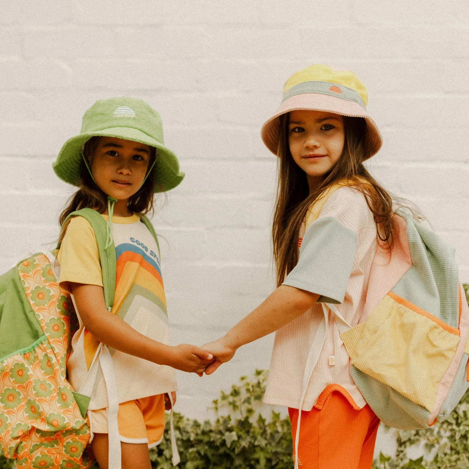 Rad Kid Twinset and Bucket Hat - Hibiscus
