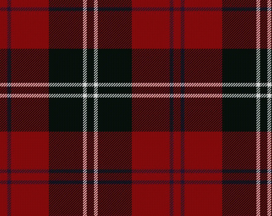 Ramsay Red Modern Medium Weight 11oz Tartan Cloth