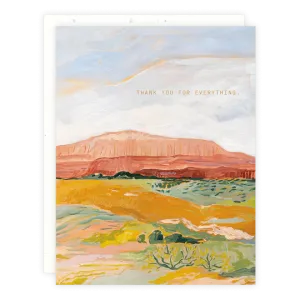 Red Rock Desert, Thank You Greeting Card