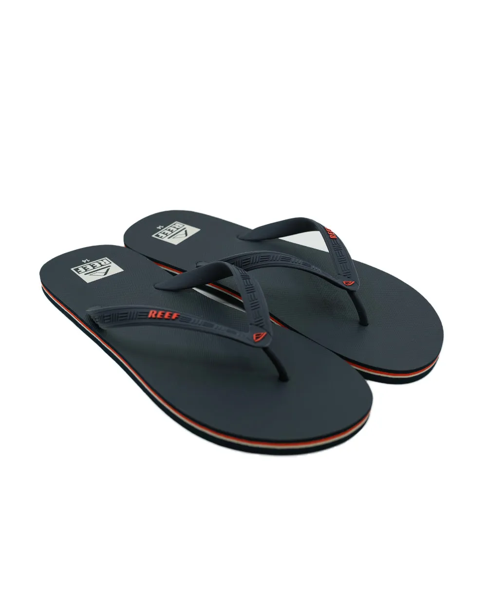Reef Seaside Flip Flops (navy/orange)