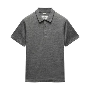 Reigning Champ Solotex Mesh Tiebreak Polo H.Carbon
