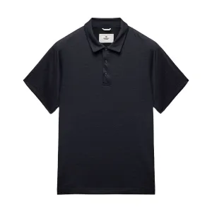 Reigning Champ Solotex Mesh Tiebreak Polo Navy