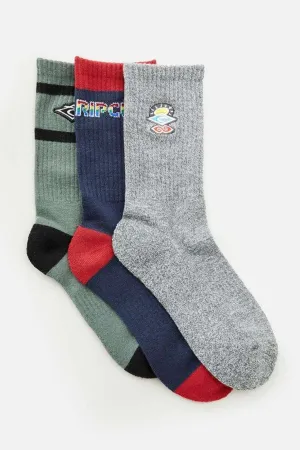 Rip Curl Icons Crew Sock 3 Pack