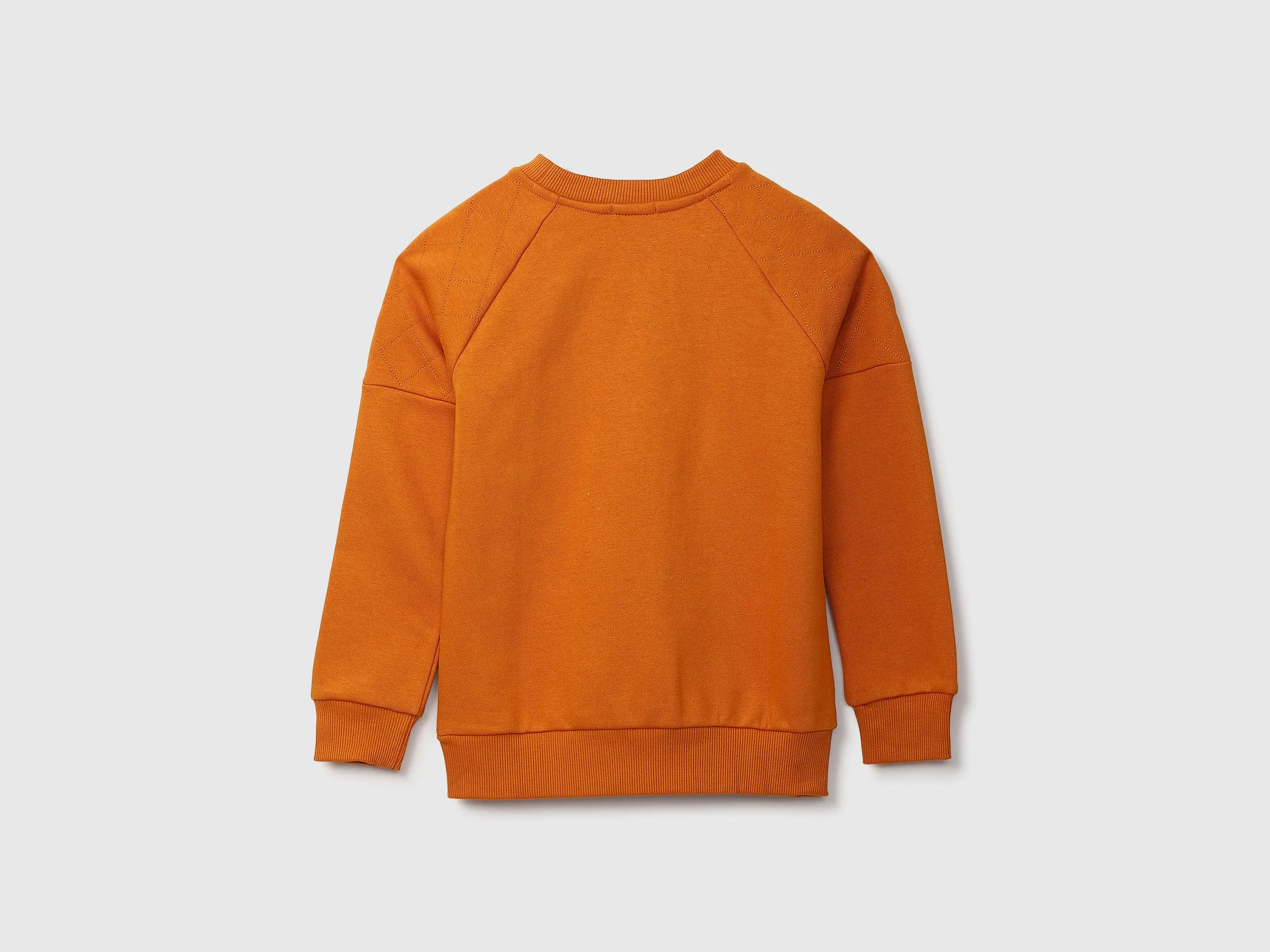 Rust Quilted Sweatshirt