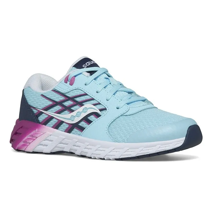 SAUCONY - Wind 2.0 Lace Sneaker - Blue/Pink