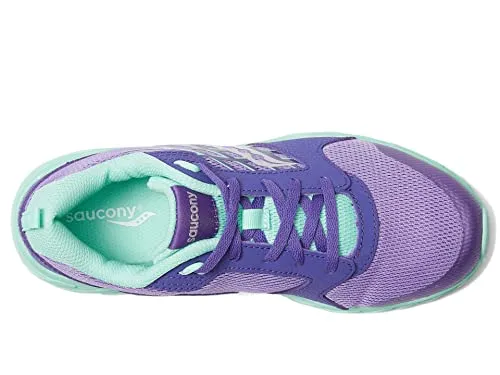 Saucony Wind 2.0 Running Shoe, Purple/Turq, 13.5 US Unisex Big Kid